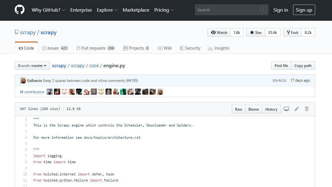 Изучение исходного кода крупных python-библиотек на GitHub - отличный способ закрепления знаний