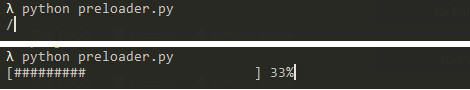 Пример прелоадеров на Python